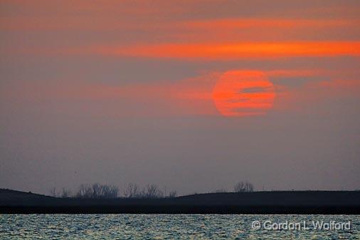 Clouded Sunset_34080.jpg - Powderhorn Lake photographed along the Gulf coast near Port Lavaca, Texas, USA.